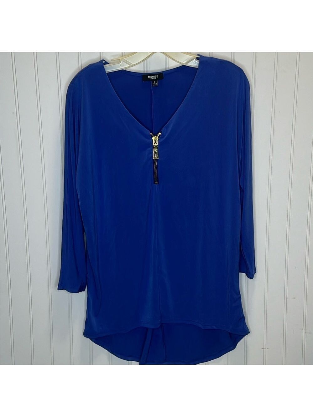 Premise Studio pull over blouse Blue, size Medium
